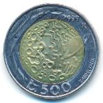 San Marino, 500 lire, 1999