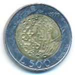 San Marino, 500 lire, 1999
