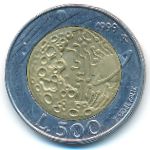 San Marino, 500 lire, 1999