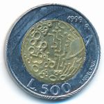 San Marino, 500 lire, 1999
