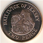 Jersey, 2 pence, 1998–2016