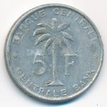 Ruanda-Urundi, 5 francs, 1958