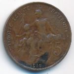 France, 5 centimes, 1916