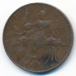 France, 10 centimes, 1916