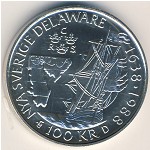 Sweden, 100 kronor, 1988