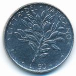 Vatican City, 50 lire, 1973