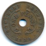 Южная Родезия, 1 пенни (1951 г.)