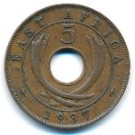 East Africa, 5 cents, 1937