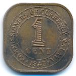 Малайя, 1 цент (1945 г.)