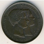 Бельгия., 10 сентим (1853 г.)