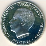 Belgium., 5 ecu, 1993