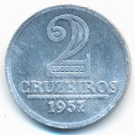 Бразилия, 2 крузейро (1957 г.)