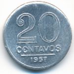 Brazil, 20 centavos, 1956–1961