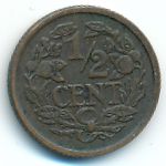 Нидерланды, 1/2 цента (1922–1940 г.)