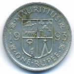 Mauritius, 1 rupee, 1993