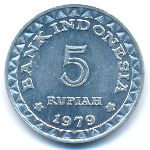 Indonesia, 5 rupiah, 1979