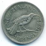 Новая Зеландия, 6 пенсов (1956–1965 г.)