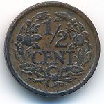 Netherlands, 1/2 cent, 1934