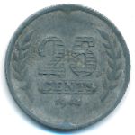 Нидерланды, 25 центов (1942 г.)