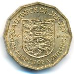 Джерси, 1/4 шиллинга (1966 г.)