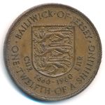 Джерси, 1/12 шиллинга (1960 г.)