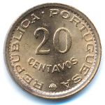 Mozambique, 20 centavos, 1974