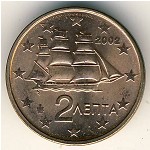 Greece, 2 euro cent, 2002–2020