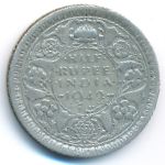 Британская Индия, 1/2 рупии (1942–1944 г.)