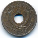 East Africa, 5 cents, 1925