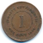 Стрейтс-Сетлментс, 1 цент (1904–1906 г.)