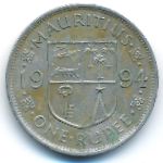 Mauritius, 1 rupee, 1994
