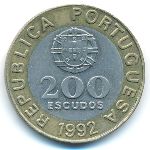 Португалия, 200 эскудо (1992 г.)