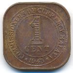 Малайя, 1 цент (1943 г.)