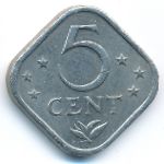 Антильские острова, 5 центов (1971–1984 г.)