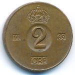 Швеция, 2 эре (1969 г.)