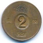 Швеция, 2 эре (1969 г.)