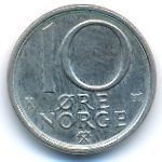 Norway, 10 ore, 1989
