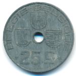 Belgium, 25 centimes, 1946