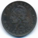 Аргентина, 2 сентаво (1884&ndash;1893 г.)