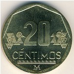 Peru, 20 centimos, 2001–2019