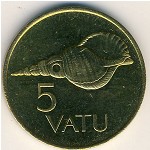 Vanuatu, 5 vatu, 1983–2009