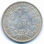 Германия, 1/2 марки (1915 г.)