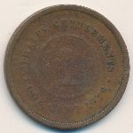 Стрейтс-Сетлментс, 1 цент (1872–1883 г.)