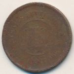 Стрейтс-Сетлментс, 1 цент (1887 г.)