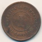 Стрейтс-Сетлментс, 1 цент (1895 г.)