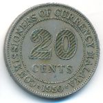 Малайя, 20 центов (1950 г.)