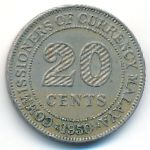 Малайя, 20 центов (1950 г.)