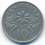 Singapore, 10 cents, 1988