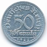 Веймарская республика, 50 пфеннигов (1920–1922 г.)