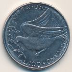 Ватикан, 100 лир (1976 г.)